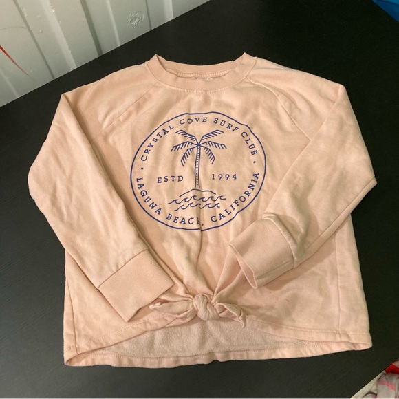 Old Navy Peach Long Sleeve Tee with Graphic - Picture 1 of 4
